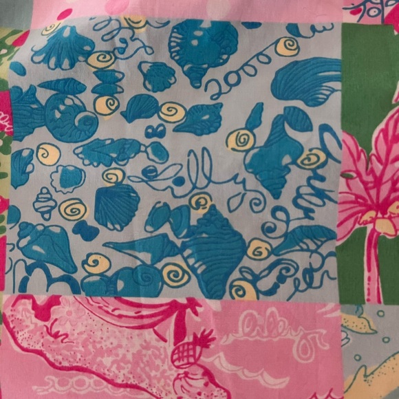 Lilly Pulitzer full length Halter hostess gown dress millennium patchwork RARE - Picture 10 of 14